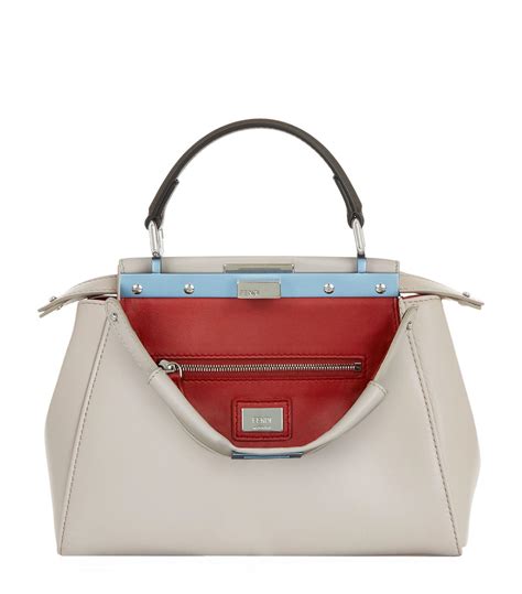 peekaboo crocodie white bag fendi|fendi peekaboo bag price.